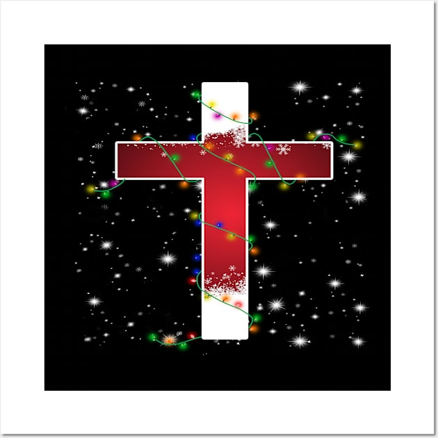 The Cross Christmas Day Costume Gift Wall Art by Ohooha